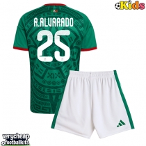 Mexico Roberto Alvarado #25 Replica Home Minikit World Cup 2026 Short Sleeve (+ pants)